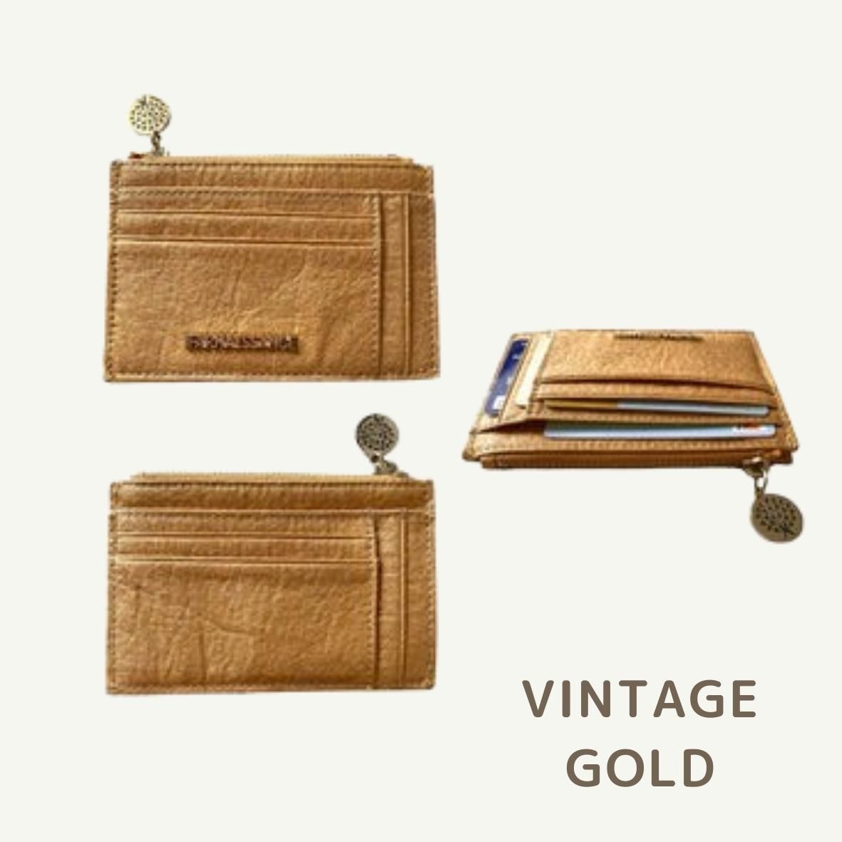 【パイナップルレザー】ボニー カード ウォレット~BONNIE CARD WALLET バリエーション 5色