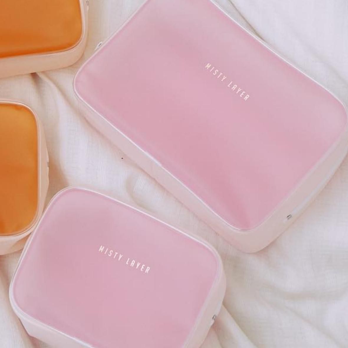 シンプルカラフルポーチ Mサイズ スクエア~SIMPLE COLORFUL POUCH SQUERE 8色
