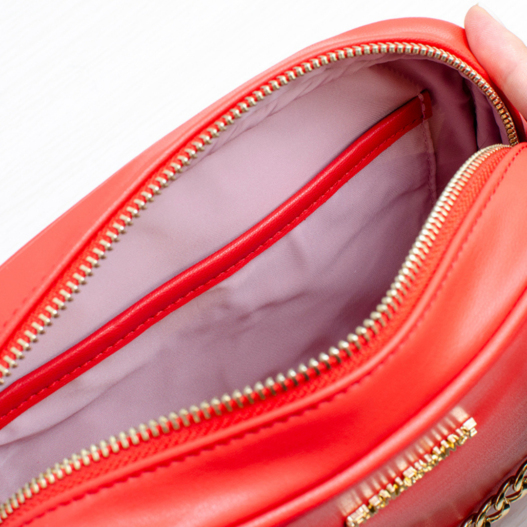 【アップルレザー】メリンダ カメラバッグ ~MELINDA CAMERA BAG ポッピーレッド / POPPY RED