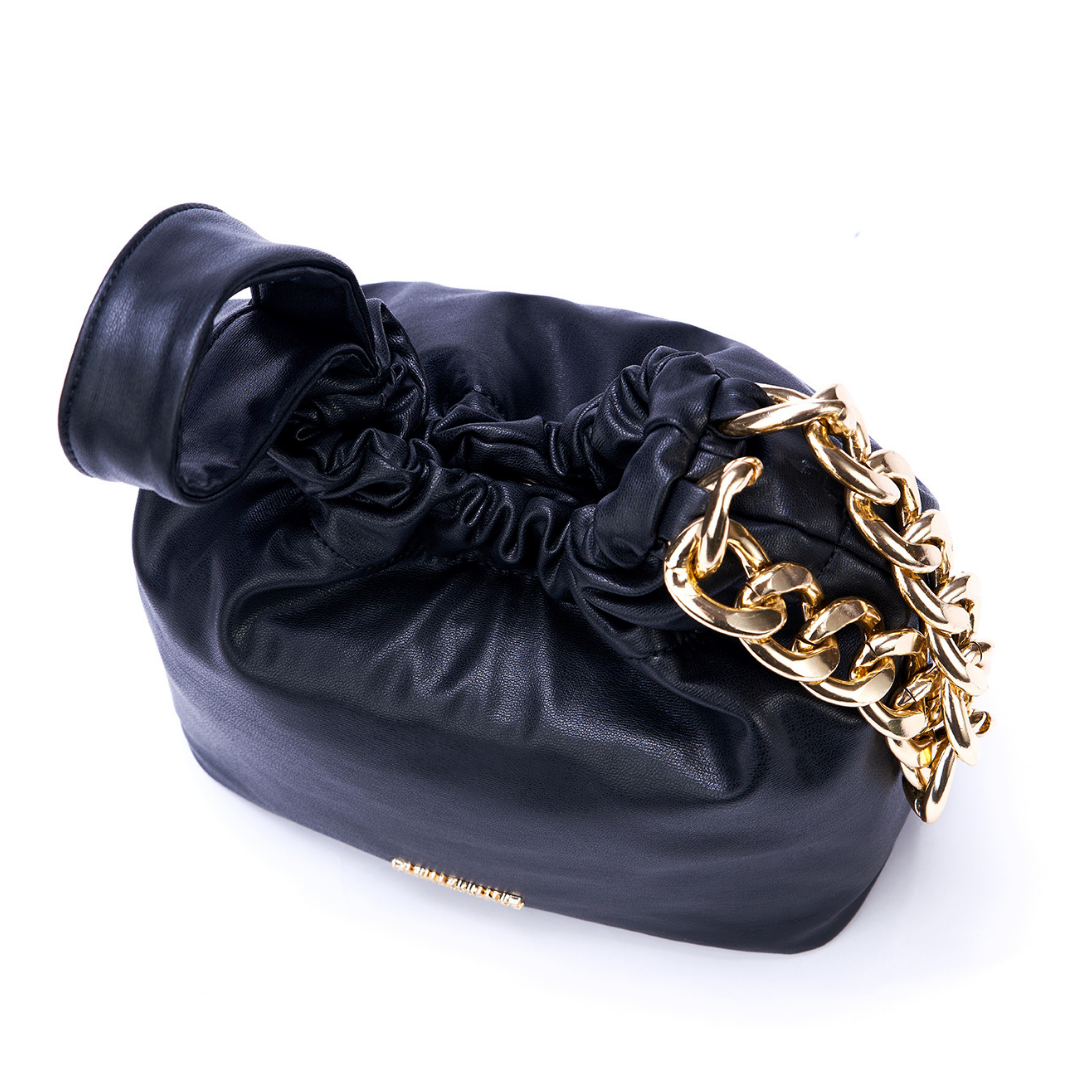 【レンタル RENTAL 】 9泊10日 / 3000円 アップルレザー ペニー チェーン ハンドバッグ~PENNY CHAIN HANDBAG ブラック / BLACK
