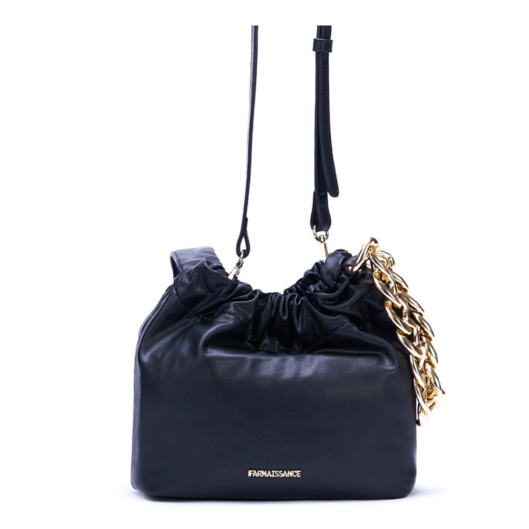 【レンタル RENTAL 】 9泊10日 / 3000円 アップルレザー ペニー チェーン ハンドバッグ~PENNY CHAIN HANDBAG ブラック / BLACK