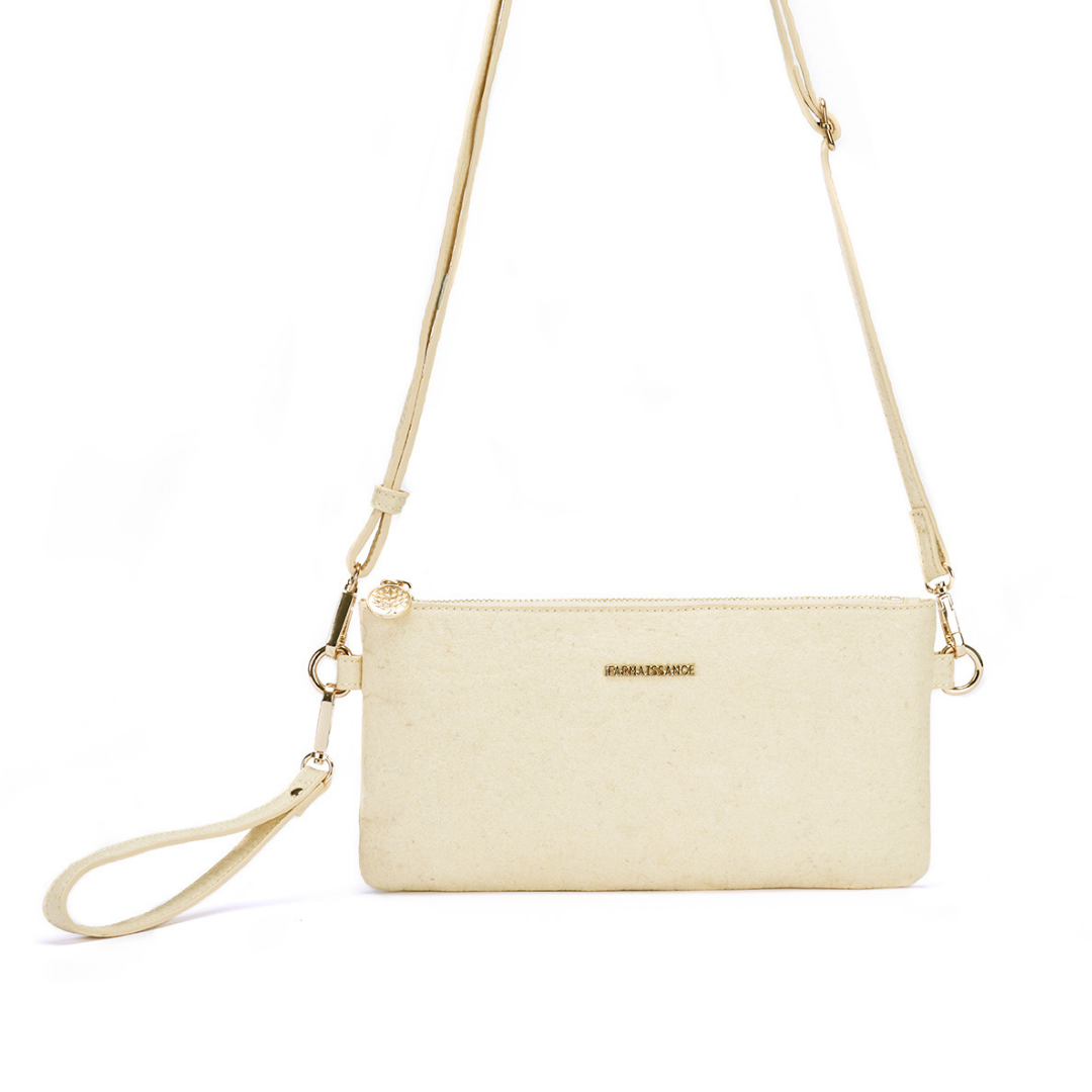 【パイナップルレザー】グレース クラッチ～GRACE CLUTCH ナチュラル / NATURAL