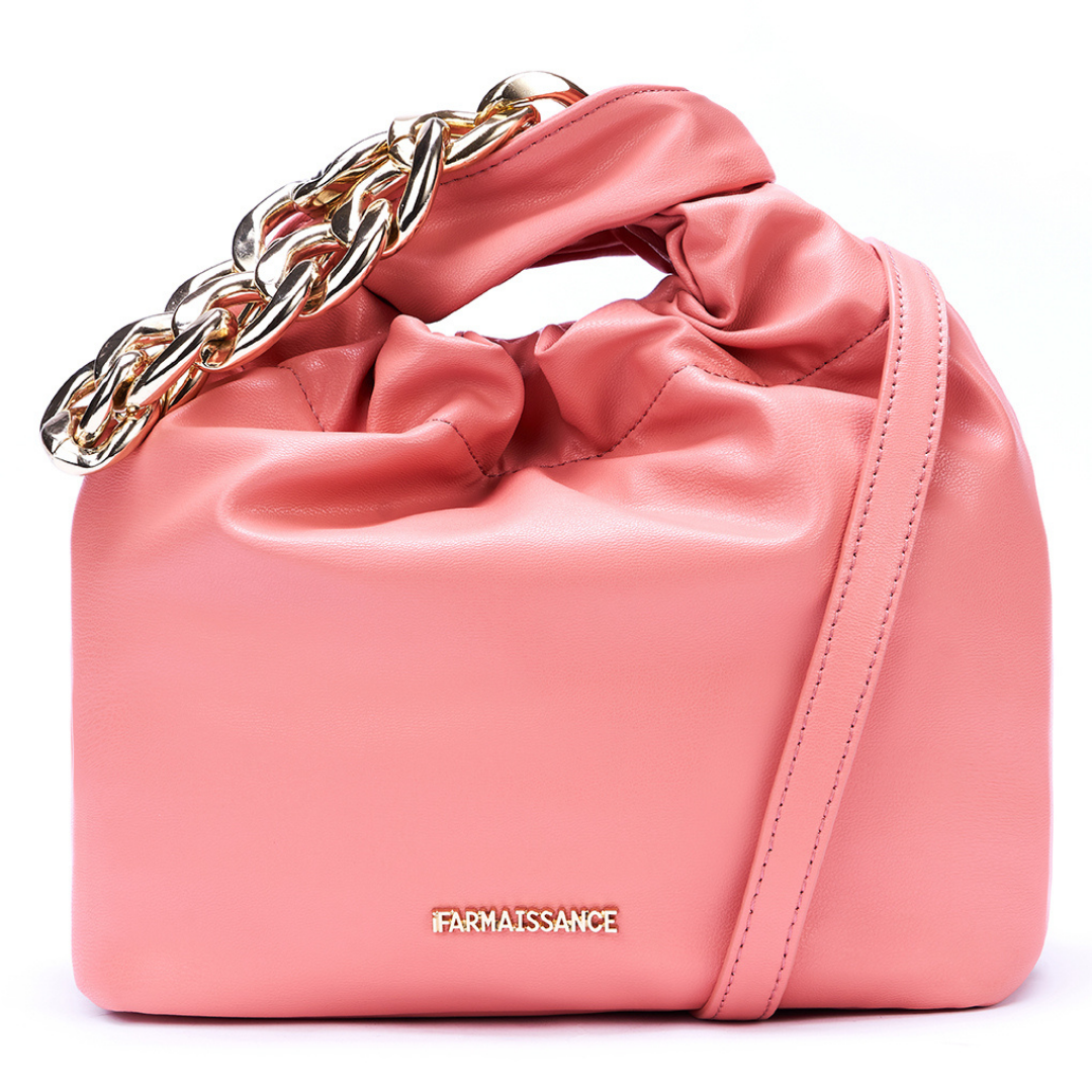 【アップルレザー】ペニー チェーン ハンドバッグ~PENNY CHAIN HANDBAG テラコッタ / TERRA COTTA
