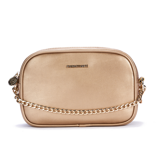 【アップルレザー】メリンダ カメラバッグ ~MELINDA CAMERA BAG プラチナゴールド / PLATINUM GOLD