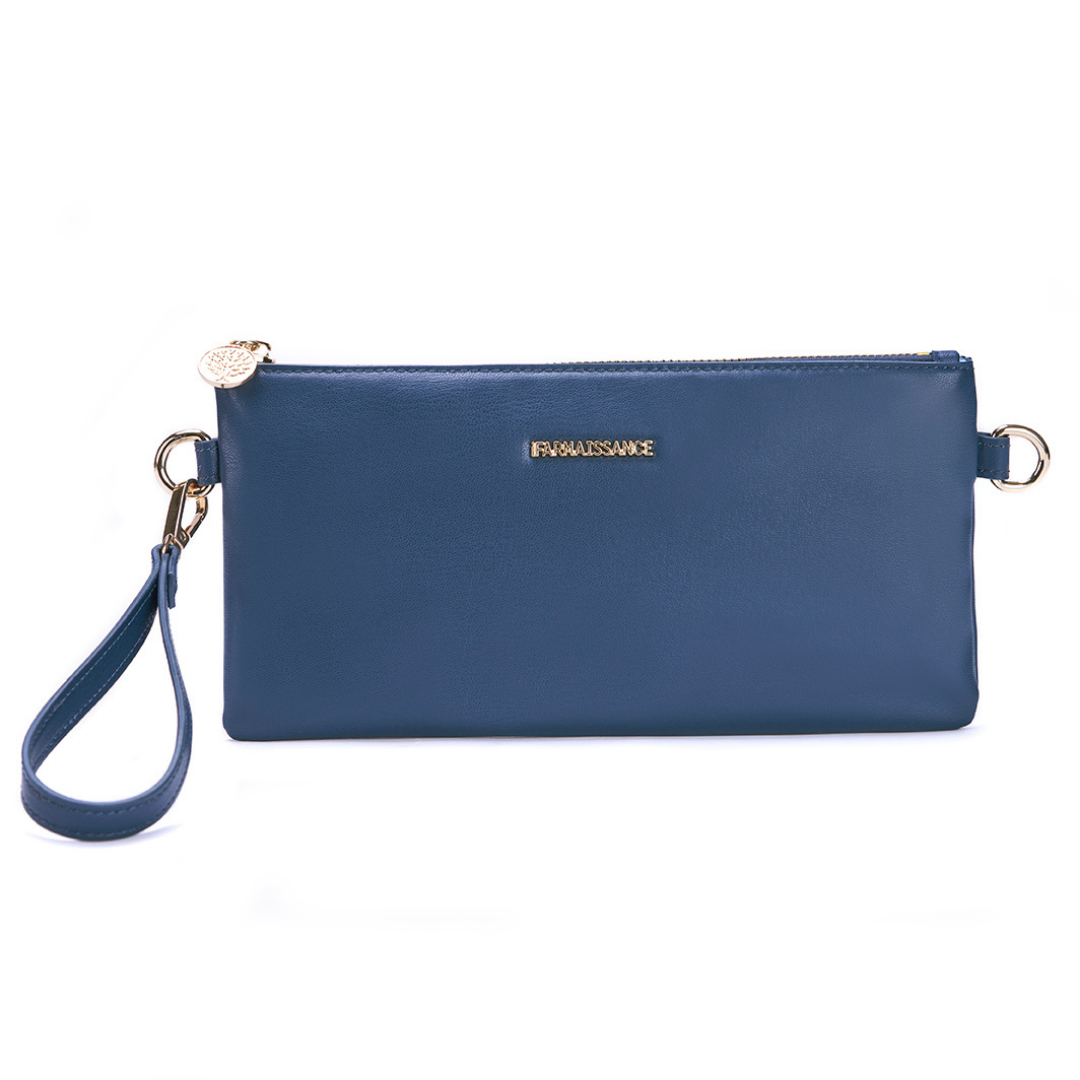 【アップルレザー】グレース クラッチ~GRACE CLUTCH ブルー ウイングティール / BLUE WING TEAL