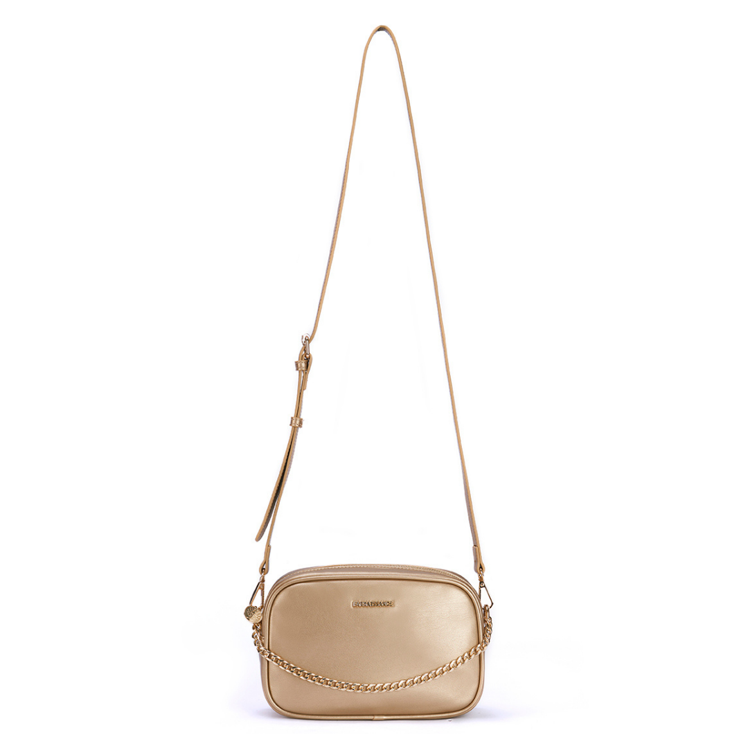 【アップルレザー】メリンダ カメラバッグ ~MELINDA CAMERA BAG プラチナゴールド / PLATINUM GOLD