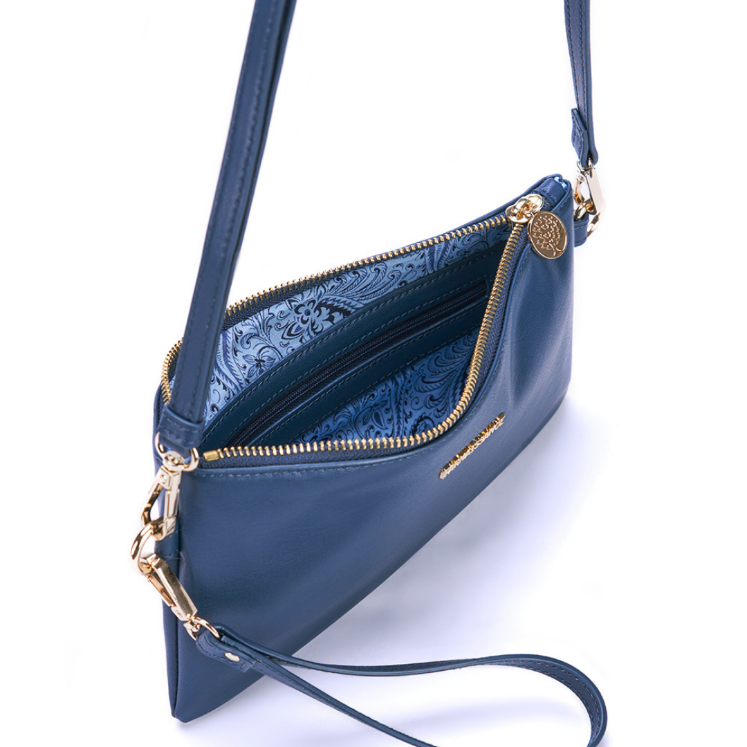 【アップルレザー】グレース クラッチ~GRACE CLUTCH ブルー ウイングティール / BLUE WING TEAL