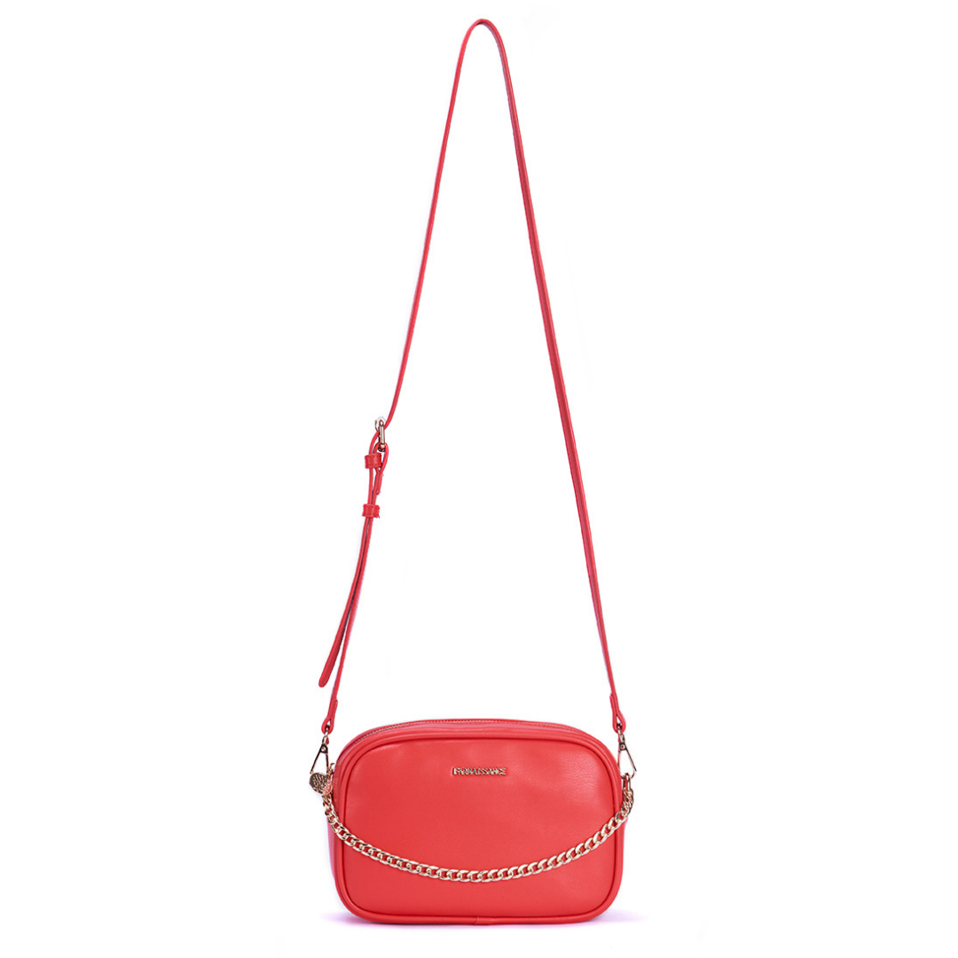 【アップルレザー】メリンダ カメラバッグ ~MELINDA CAMERA BAG ポッピーレッド / POPPY RED