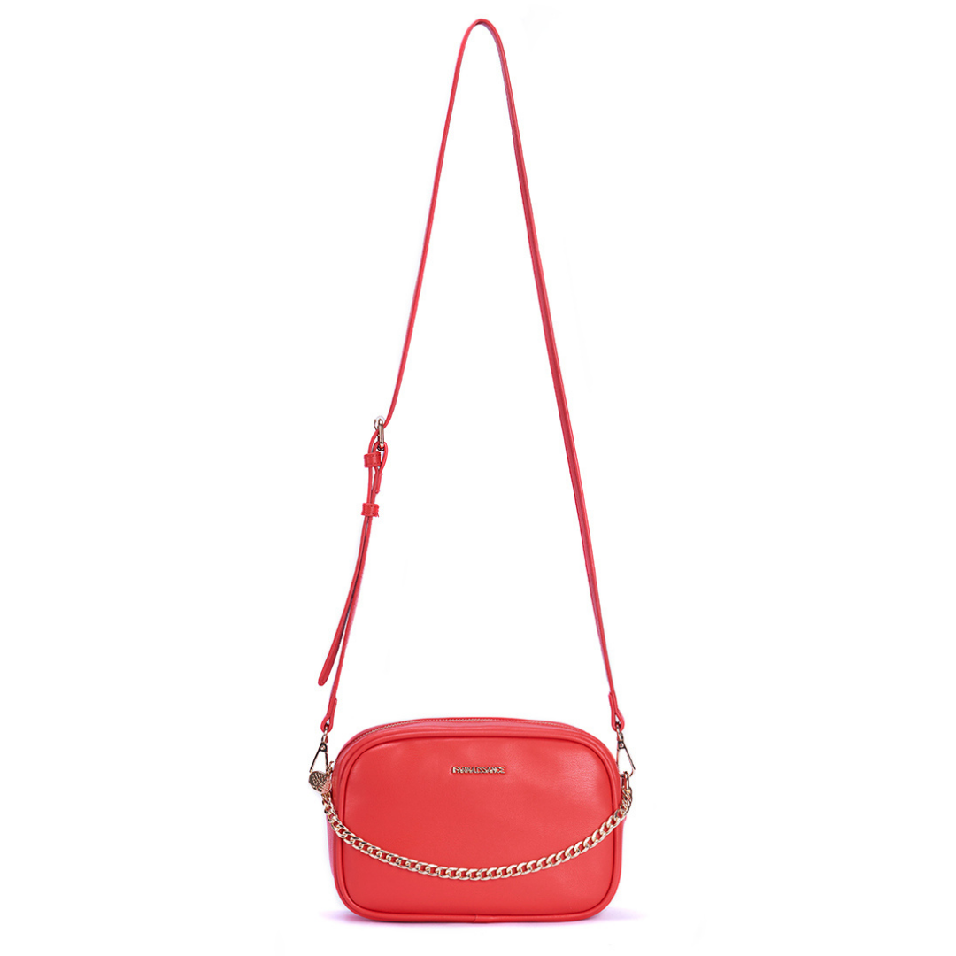 【アップルレザー】メリンダ カメラバッグ  ～MELINDA CAMERA BAG ポッピーレッド / POPPY RED