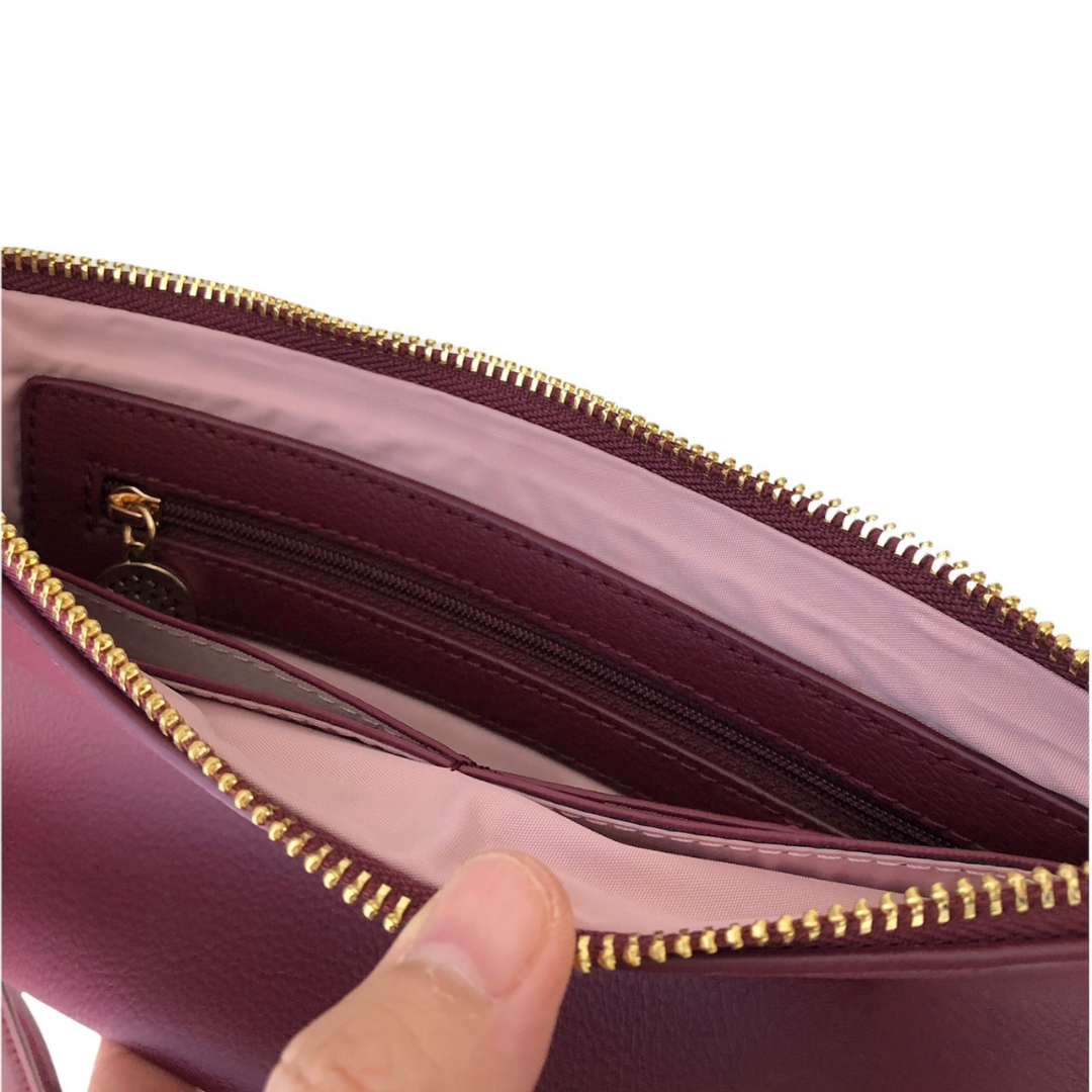 【レンタル RENTAL 】 9泊10日 / 3000円 アップルレザー グレース クラッチ~GRACE CLUTCH ルビーレッド / RUBY RED /DF