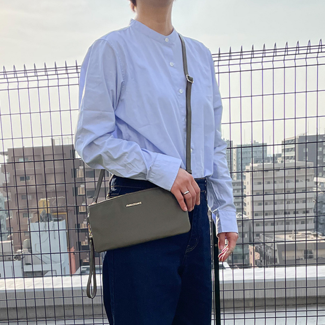 【アップルレザー】グレース クラッチ~GRACE CLUTCH ミリタリーオリーブ~MILITARY OLIVE