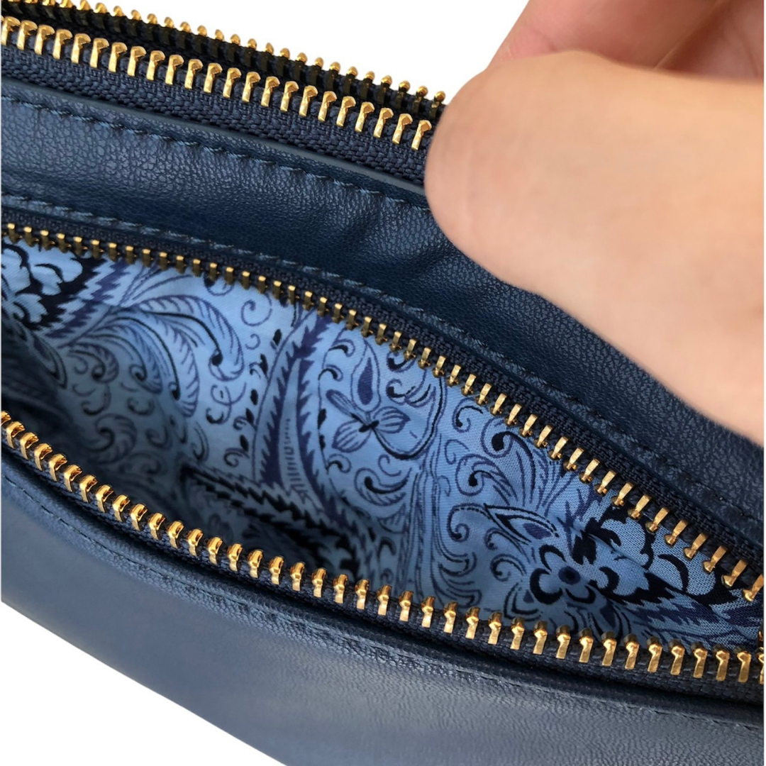 【アップルレザー】グレース クラッチ~GRACE CLUTCH ブルー ウイングティール / BLUE WING TEAL