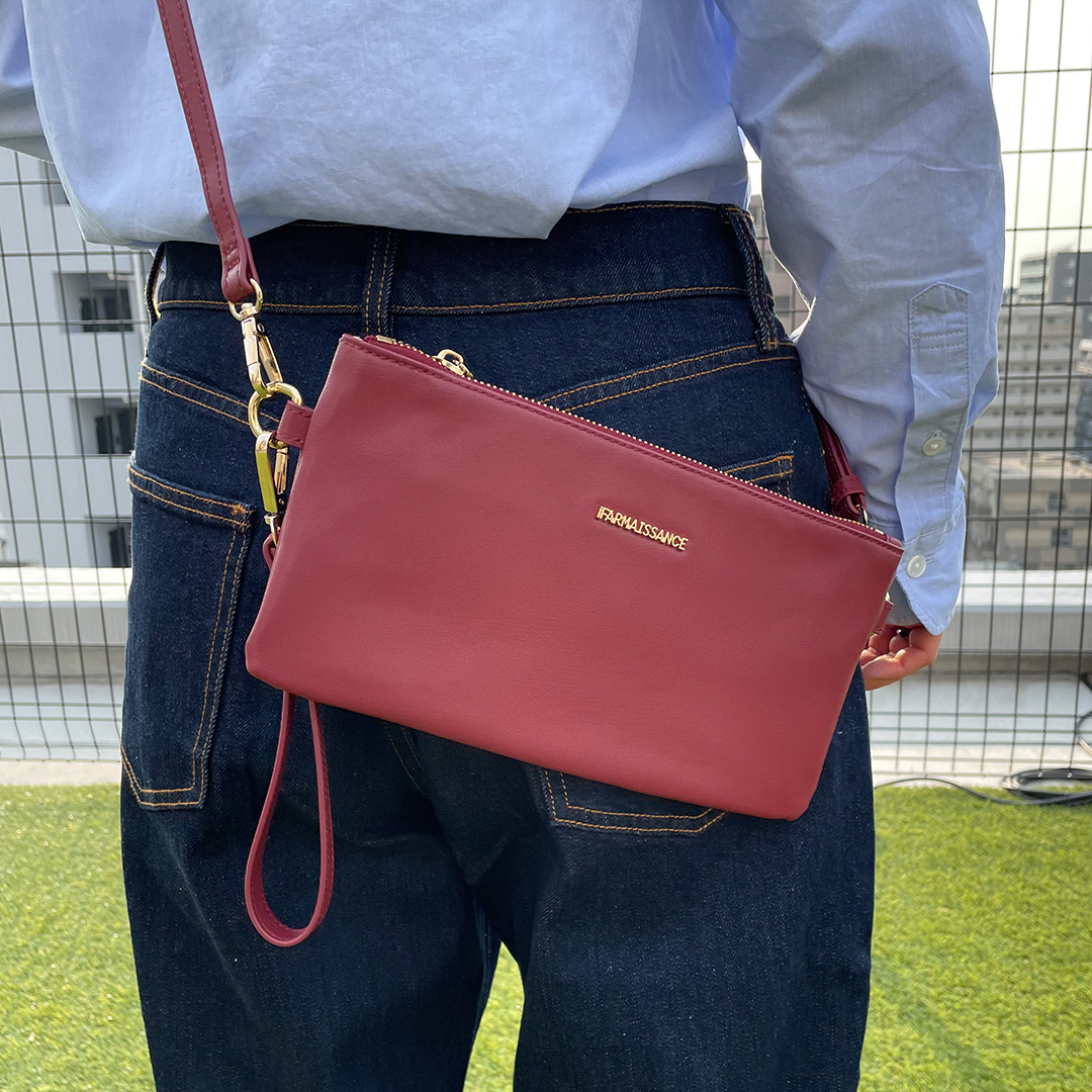 【パイナップルレザー】グレース クラッチ~GRACE CLUTCH バリエーション 3 色