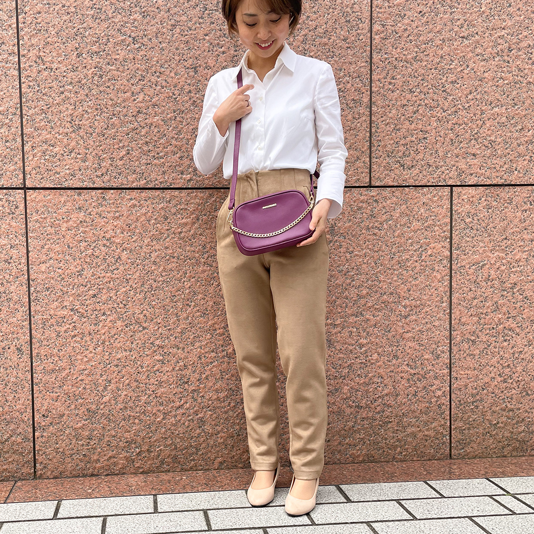 【アップルレザー】メリンダ カメラバッグ ~MELINDA CAMERA BAG ワイルドベリー / WILD BERRY