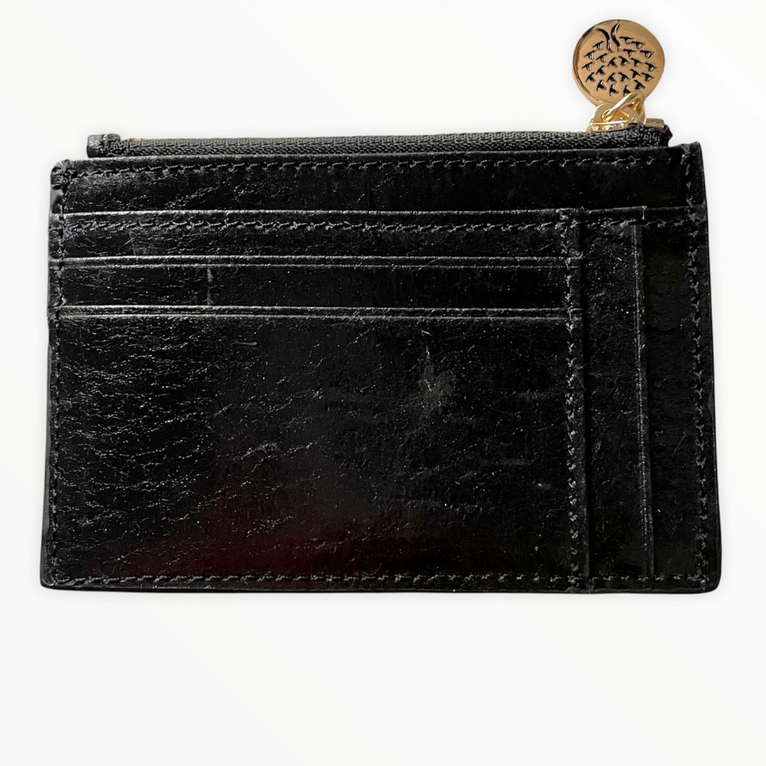 【パイナップルレザー】ボニー カード ウォレット~BONNIE CARD WALLET ブラック / BLACK