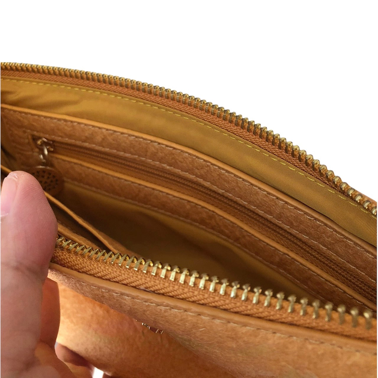 【パイナップルレザー】グレース クラッチ~GRACE CLUTCH ヴィンテージ ゴールド / VINTAGE GOLD