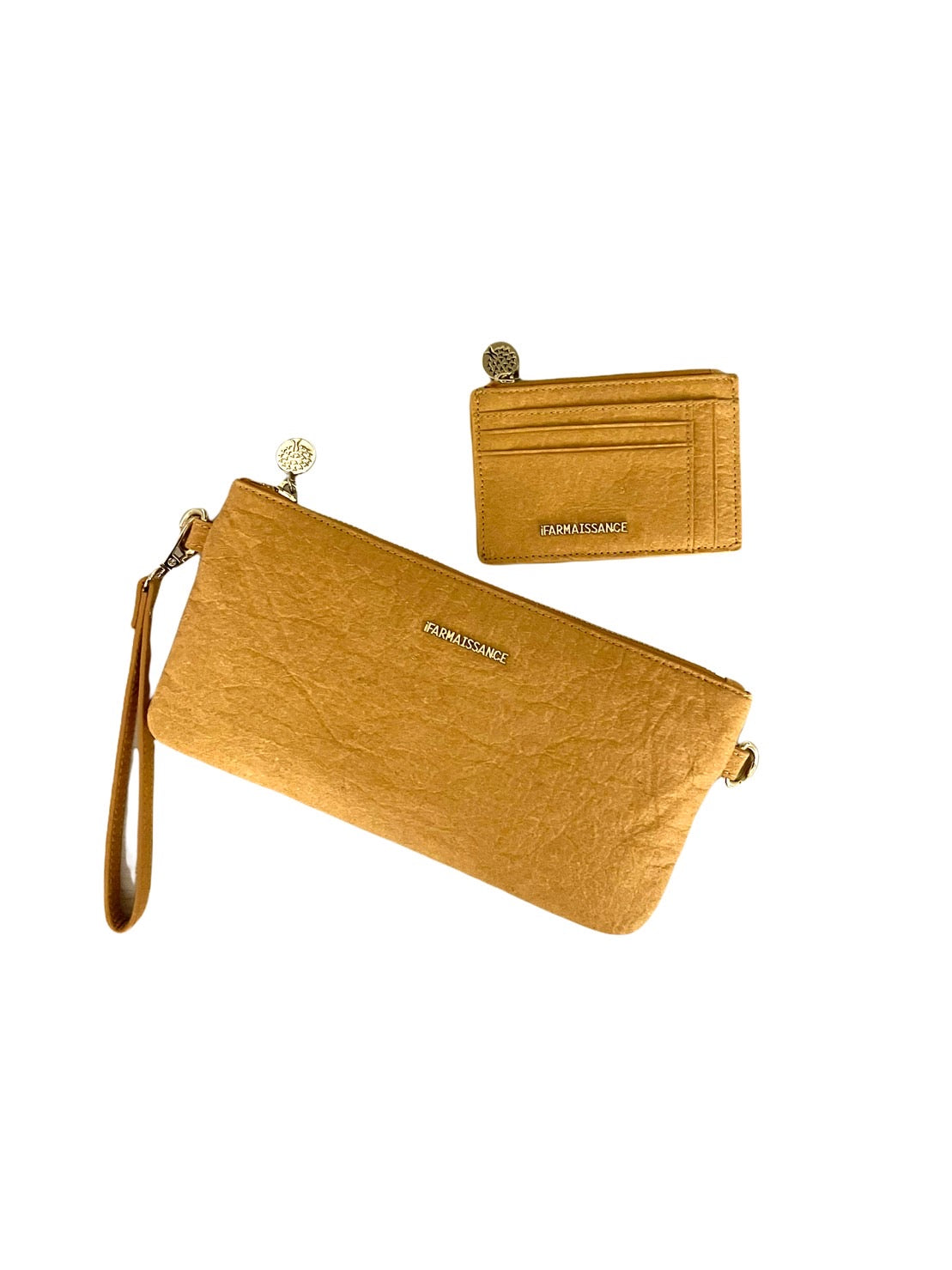 【パイナップルレザー】グレース クラッチ～GRACE CLUTCH ヴィンテージ ゴールド / VINTAGE GOLD